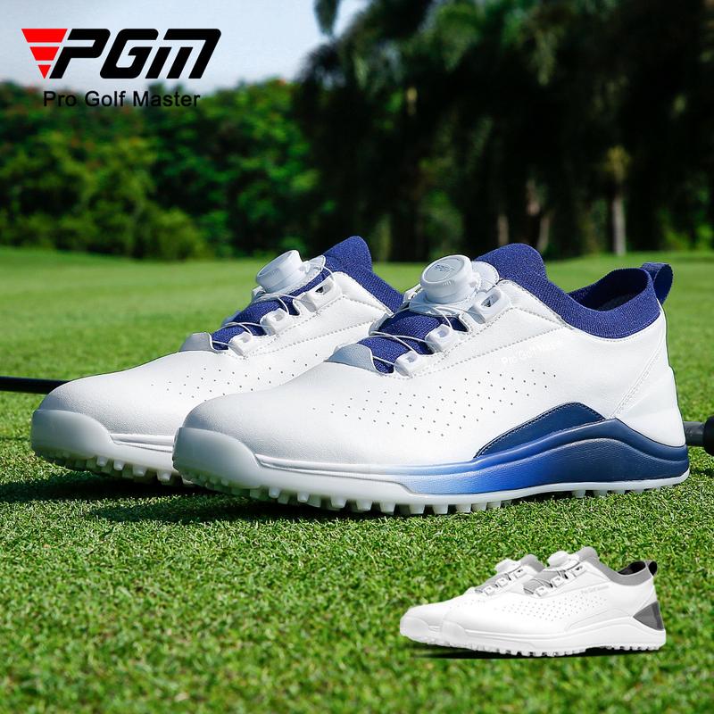 [PGM] Golf Shoe Men's Waterproof Sneakers Knob Shoelace Anti-Slip Golf Shoes Xz300 0