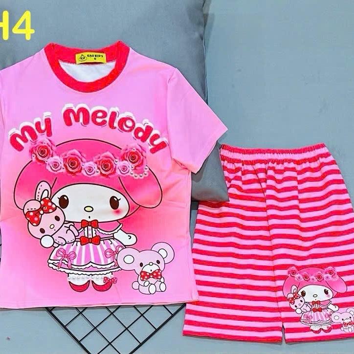 MÃ A36 tay ngắn quần ngố   bé gái  TỪ 12kg-45kg CHẤT THUN LẠNH CO GIÃN BỐN CHIỀU 3