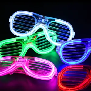 Kacamata Dengan Lampu FLASH LED Aneka Warna - kacamata party oval