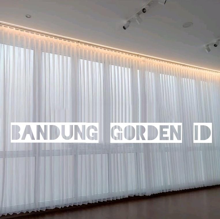 Vitrase Putih Polos Import Dalaman Gorden Panjang 3 Meter 350 4 meter Curtain Plisket Kain 3