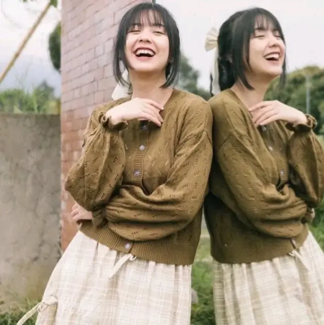 POPYCARDY/CARDIGAN RAJUT WANITA/ATASAN RAJUT WANITA/CARDIGAN KANCING Polos Santai 1
