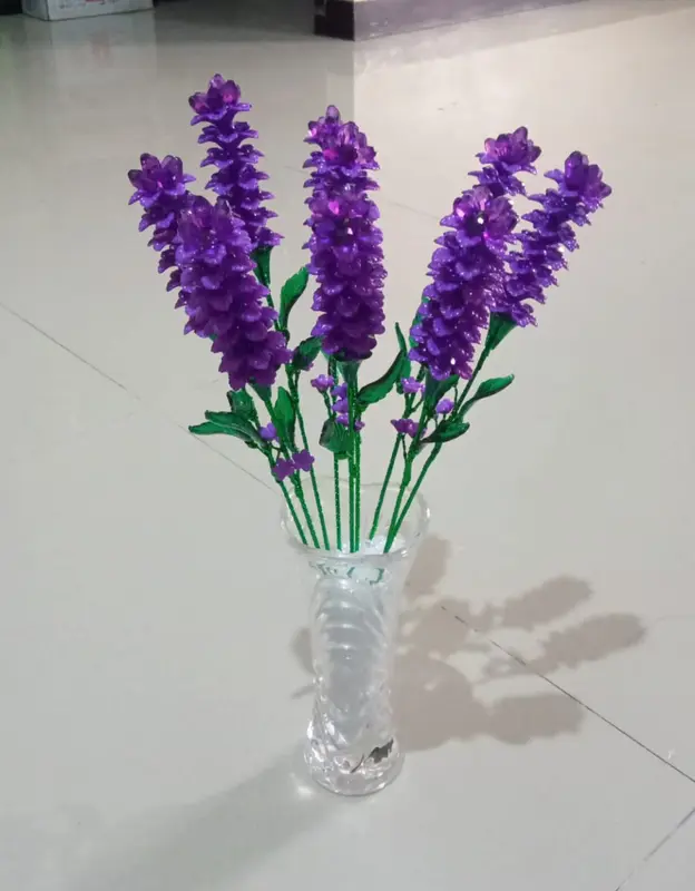 Harga 1 tangkai bunga lavender/ bunga akrilik/ bunga manik 0
