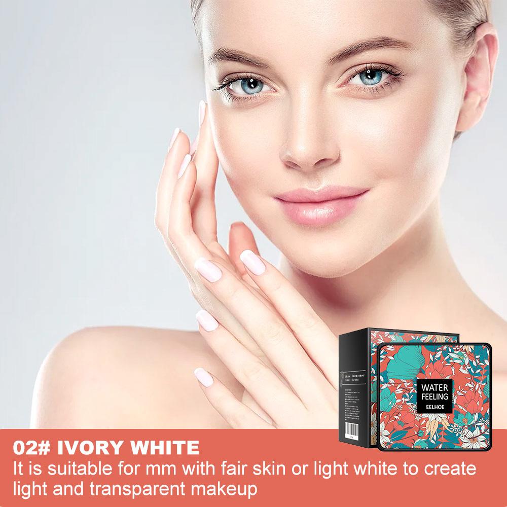 EELHOE Flawless Cushion BB Cream Krim BB Cushion Jamur Menyembunyikan Ketidaksempurnaan Tahan Air Tahan Keringat Tidak Mengotori Wajah Foundation