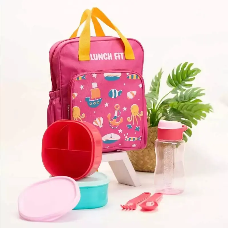 CPM Tas Ransel Anak Sekolah Set Lengkap Kotak Makan Botol - LIONEL Bag 2