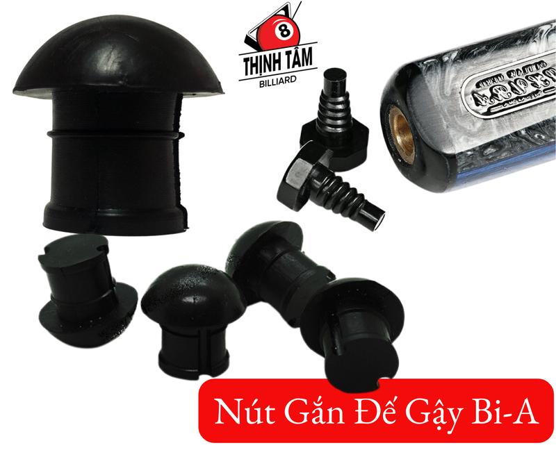 Thịnh Tâm Billiard - Nút Cao Su Gắn Đế Bida Đế Cơ Bida Dài Có Khía Gắn Đế Gậy…