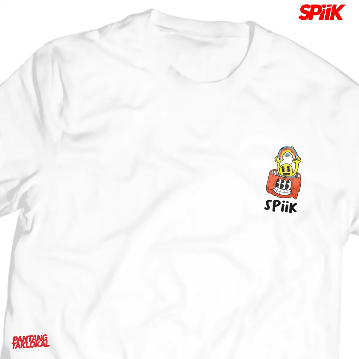 Spiik Kaos RAINBOW CUP Putih T-Shirt Reguler