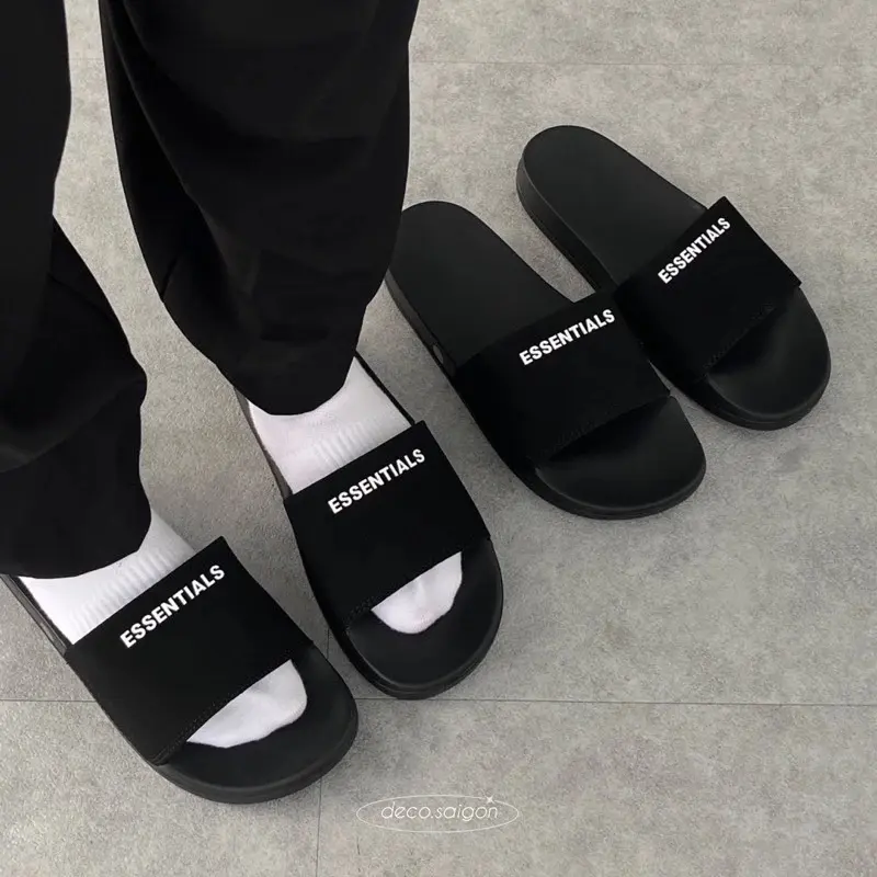 ( Tặng Vớ)Dép Quai Ngang Nữ Nam ESSSENTIALS Ngang Phong Cách Thời Trang Hàng Chuẩn Loại 1 CSD026 Slipper DéP