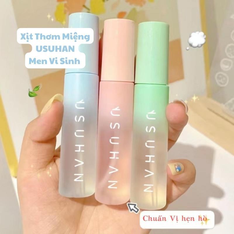 COMBO 3 CHAI Xịt Thơm Miệng USUHAN Men Vi Sinh Vị Trái Cây Thơm Ngon Giảm Hôi Miệng Sạch Mảng Bám Hơi Thở Thơm Tho Xịt Miệng