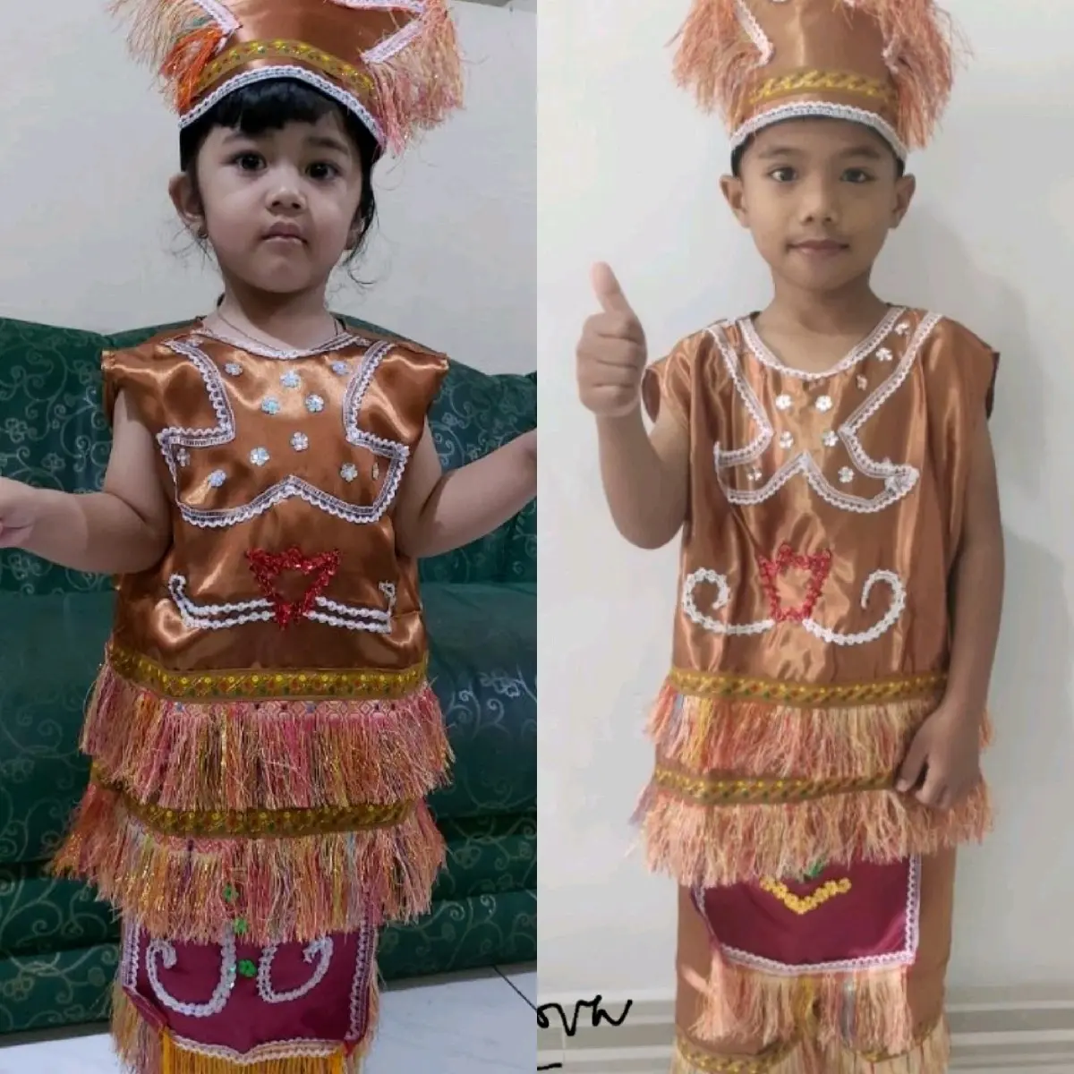 Baju Adat Papua Anak Laki Perempuan Paud TK SD / Pakaian Adat Irian