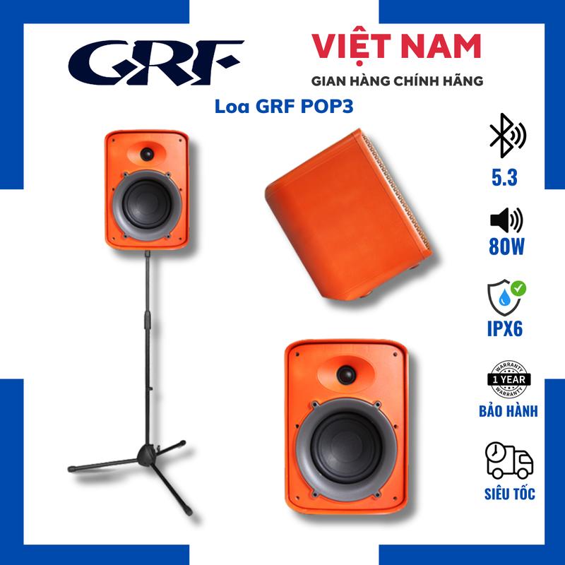 TẶNG NHẠC Loa Bluetooth GRF POP3 & POP266 Công Suất 80W - 100W Có Cổng Livestream Bass Mạnh Pin Trâu Chuyên Nghe Nhạc Hát Karaoke Củ Loa 6.5 inch Bảo Hành Chính Hãng 12 Tháng