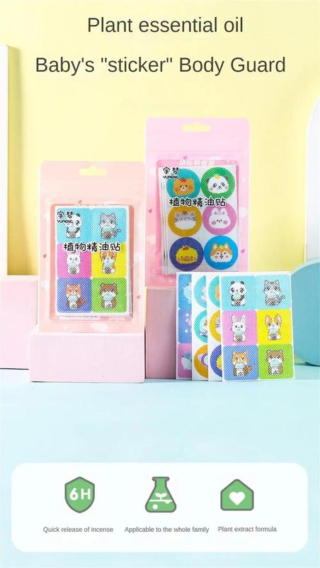 Product Introduction of Cartoon plant Essential oil Sticker for Baby Children Adult outdoor protection 7
