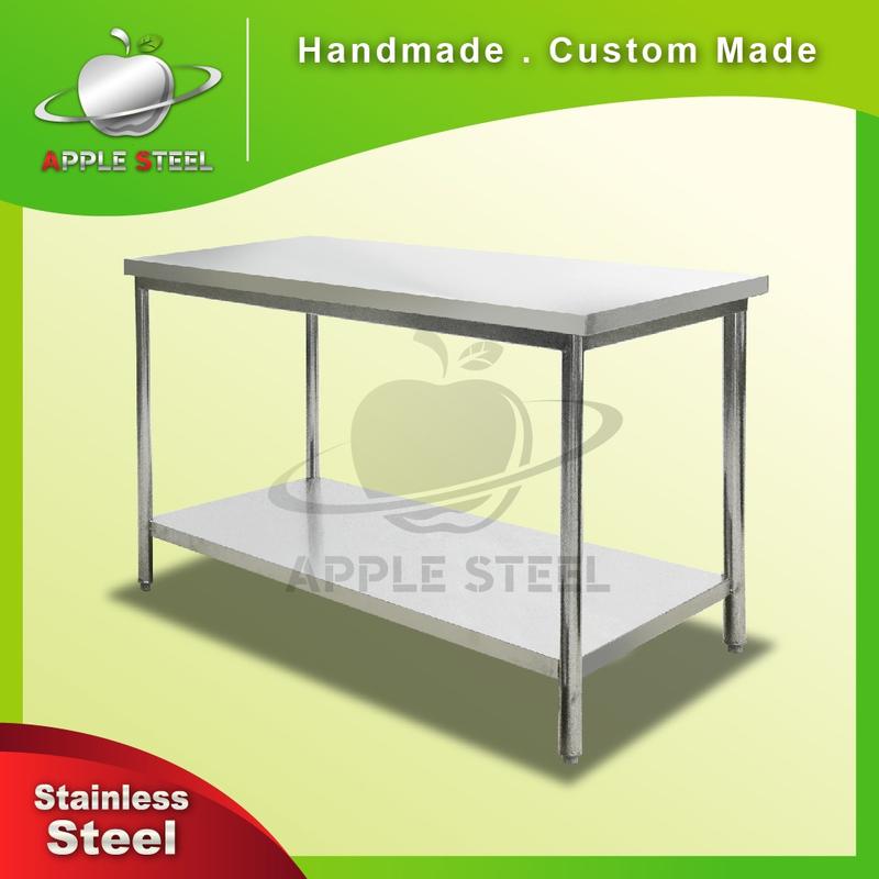 Stainless Steel Working Table 2 Tier/Handmade Kitchen Table Duo Tingkat ...