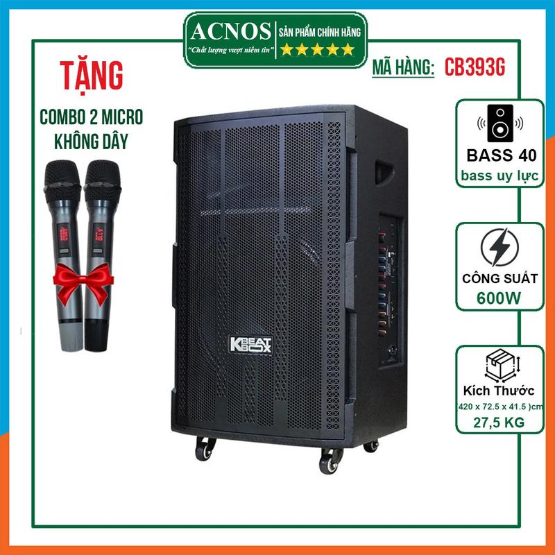 Loa kéo ACNOS CB393G Bass 40 Loa Siêu Âm - Khơi Dậy Đam Mê Âm Nhạc Của Bạn loa  keo Củ Loa Nghe Nhạc nanomax sk15d5
