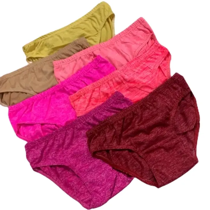 6 PIECES PLAIN PANTY FOR LADIES (RANDOM COLOR) Womenswear Lingerie