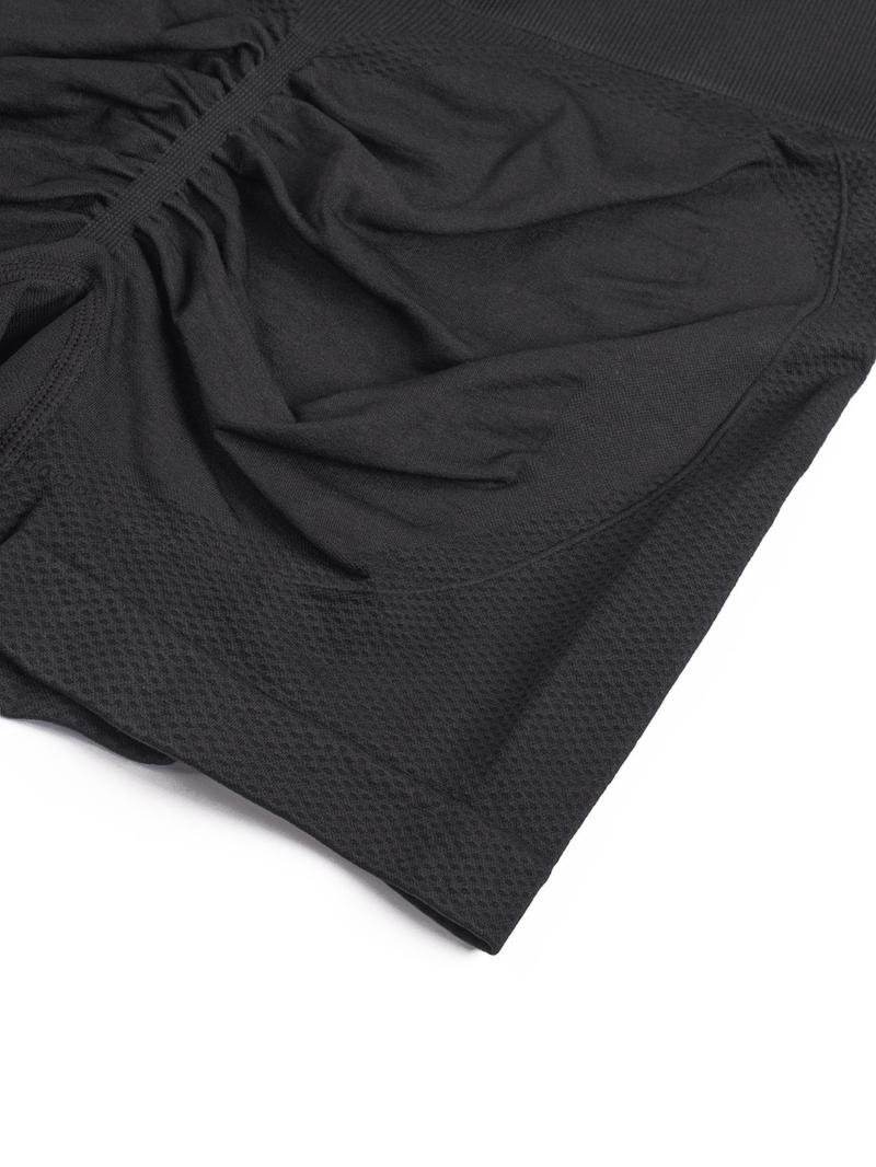 Product Introduction of Women's Solid Color High Waist Sports Shorts, Breathable Comfortable High Stretch Yoga Shorts, Ladies Sportswear for Indoor Outdoor Wear 7