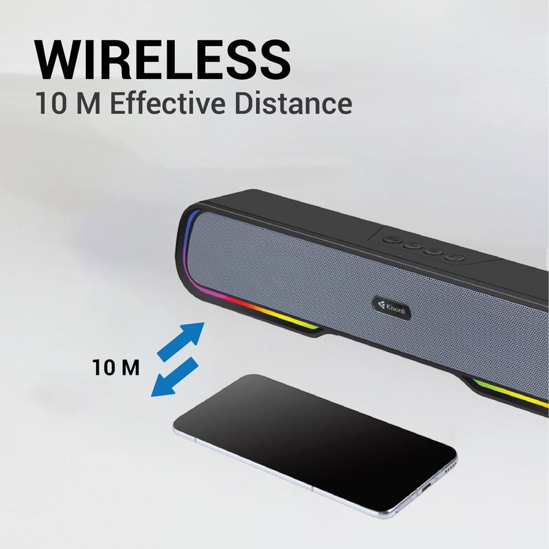 KISONLI Speaker Portable Wireless Bluetooth LED-913 Stereo Bass Effect With Super Bass 2
