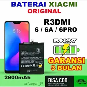 BATTREY BATRE COMPATIBLE XIAOMI BN37 REDMI 6/6A /6PRO ORIGINAL
