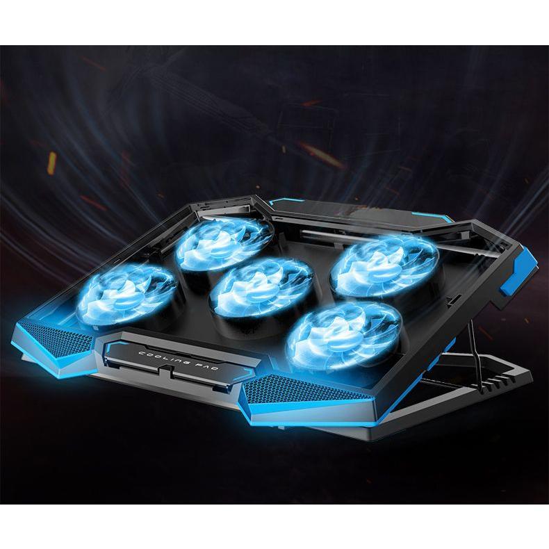 Laptop Radiator Gaming Notebook 15.6-Inch Computer E-Sports 17.3 Base with Fan Mute Height Increasing Portable 1