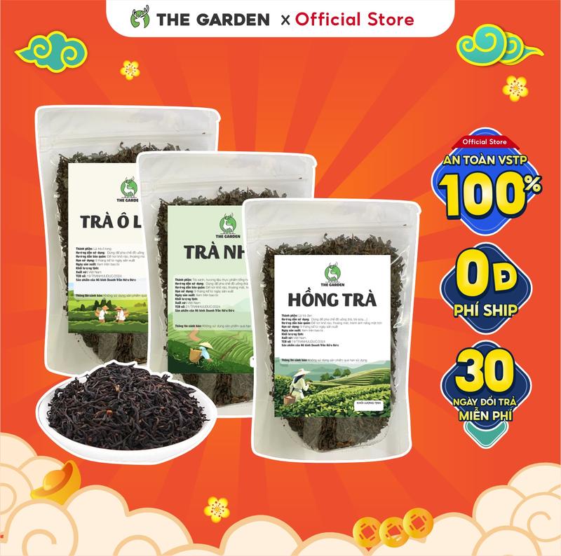 Hồng trà, trà nhài, trà ô long, trà đen phúc long, thái xanh, thái đỏ cao cấp THE GARDEN, nguyên liệu làm trà sữa Nước Trà Chè Tea Chua Cà Phê