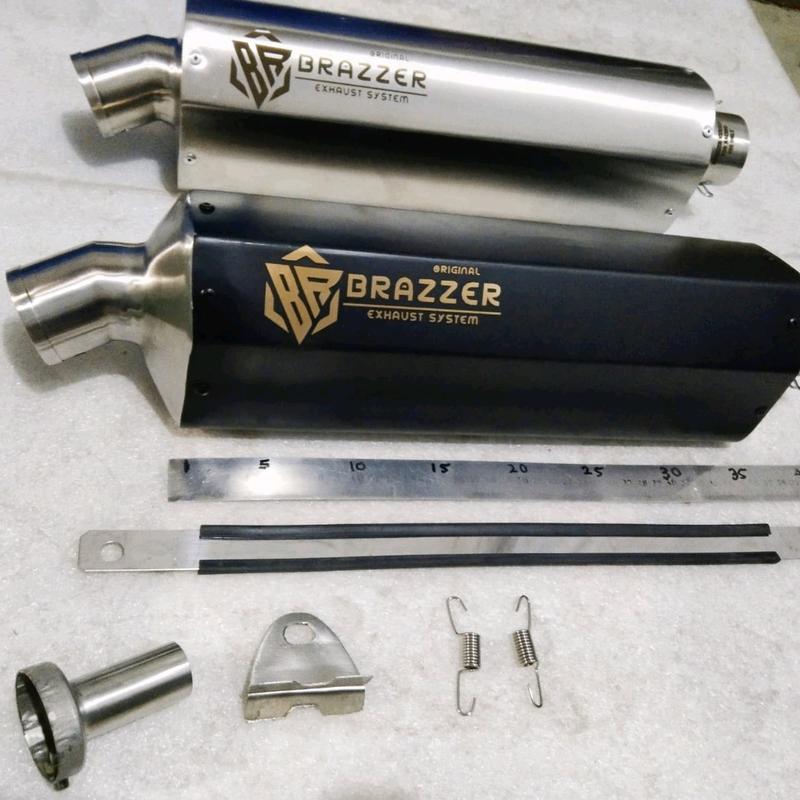 silincer Racing Big volume inlet 50mm knalpot racing Original Brazzer exhaust silincer only 1