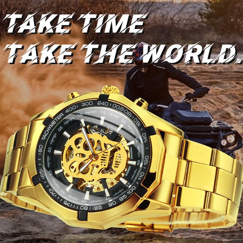 Product Introduction of Winner Watch Men Skeleton Automatic Mechanical Watch Gold Skeleton Vintage Man Watches Top Brand Luxury 20