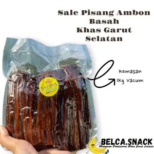 VACUM 1KG  - Sale Pisang Ambon Basah BELCA.SNACK  Super Quallity Asli Bungbulang Garut Manis dan Legit 100% Asli Homemade Bebas gula Cemilan Food Snacks Snack Makanan