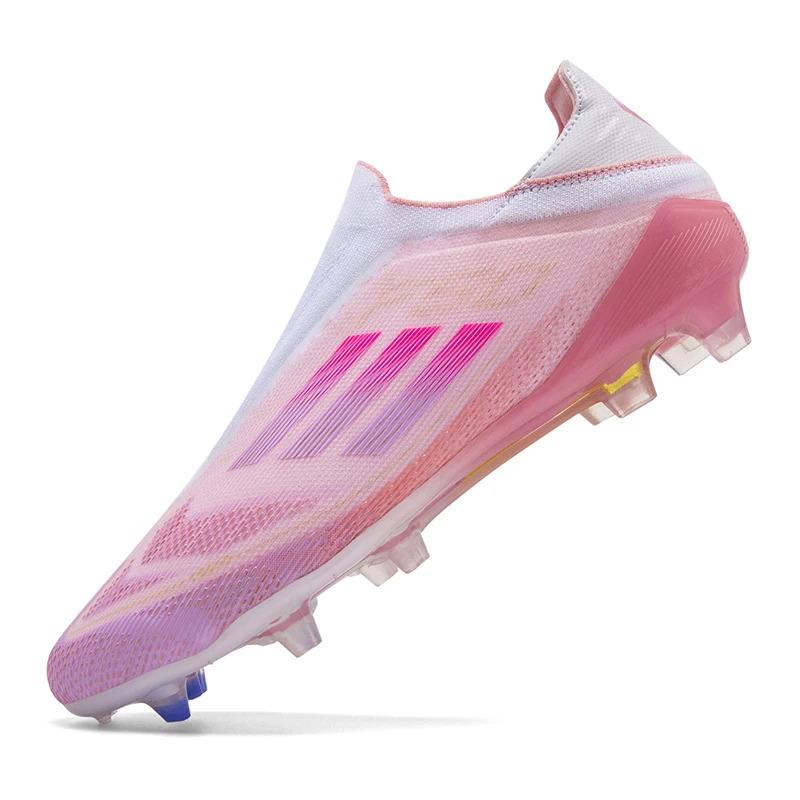 X-F50 Without-Lace Mens Soccer Shoes Pink-yamal Sneakers Turf Soccer Cleats TF/FG Training Football Boots Chuteira Campo 35-46 7