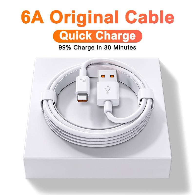  Cáp USB Type-C cho Xiaomi  Original 6A cho Xiaomi 12 12T 11T 13 Pro Ultra cho Redmi Note 10 11 12 Pro sạc nhanh 
