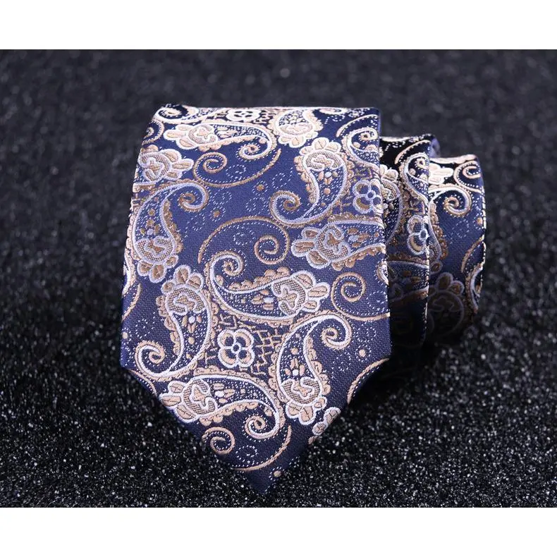 Cà Vạt Polyester, Thiết Kế Hoa Hạt Điều Paisley, Dành Cho Bộ Com Lê Nam, Phong Cách Công Sở Và Trang Trọng, Thích Hợp Cho Đám Cưới, Phiên Bản Hẹp, Rộng 6Cm, Phong Cách Thường Ngày nơ  cài  áo  cử  nhân tie  accessories chuyển  vạt  da 8