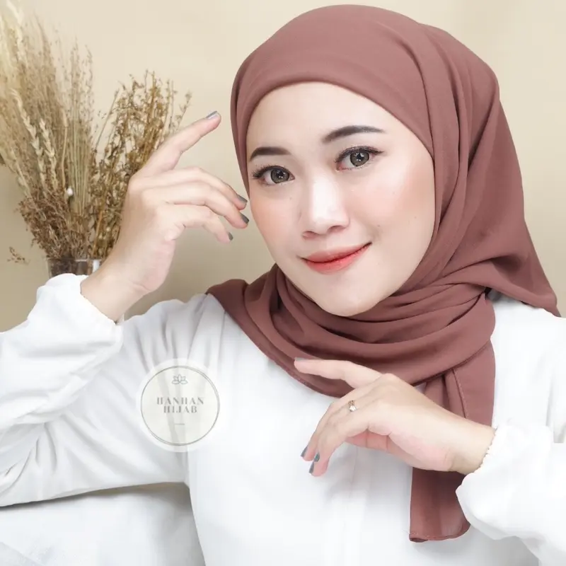 Hanhan Hijab - Segiempat Inner 2 Layer Ceruty Babydoll Premium (Segi Empat Ciput Inara) 8