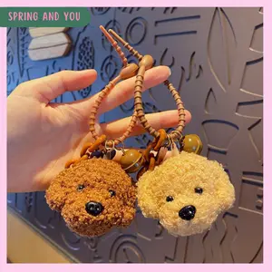 Spring And You - Boneka Gantungan Kunci / Gantungan Tas / Gantungan HP Anjing Fluffy