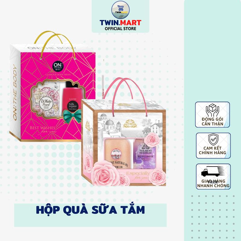 Hộp quà tặng Sữa tắm Dầu Gội Hàn Quốc - Nhiều mãu