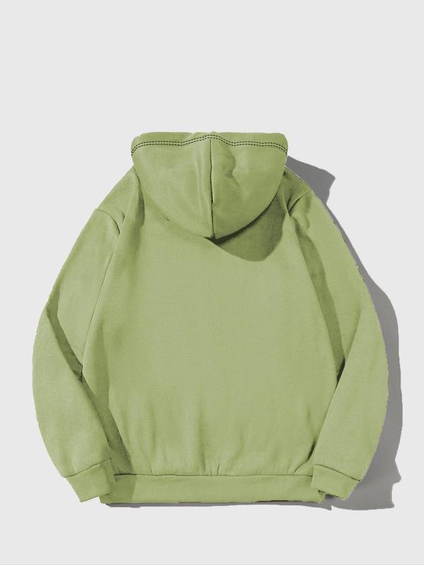 Unisex Men's Angel Print Zip Up Warm Hoodie, Casual Drawstring Pocket Hooded Sweatshirt for Fall & Winter, Essential Hoodie, Going Out Outfits 6