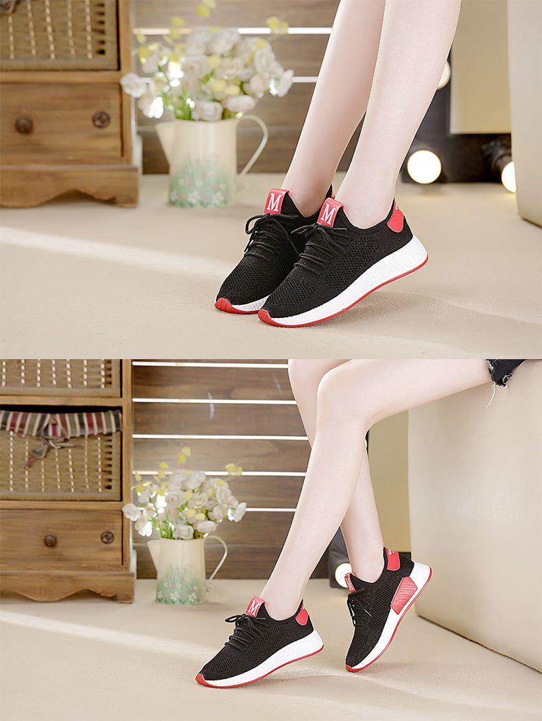 Product Introduction of Giày Thể Thao Flyknit, Dành Cho Nữ, Phong Cách Hàn Quốc, Dễ Phối Đồ, Giày Mùa Hè, Màu Trắng, Giày Thường Ngày Đế Bằng, Thích Hợp Cho Mùa Lò Xo Và Mùa Thu, Hàng Mới Về, Giày Lưới, Thích Hợp Cho Học Sinh 10