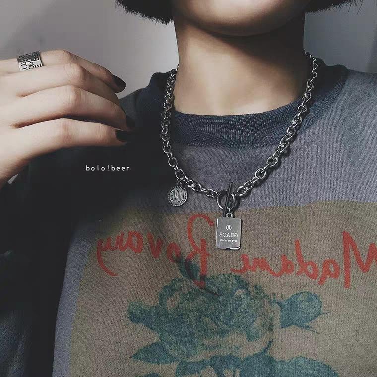 Product Introduction of Titanium Steel No Fading Coin Necklace Female Summer New Trendy Ins Hip Hop Cold Style 6