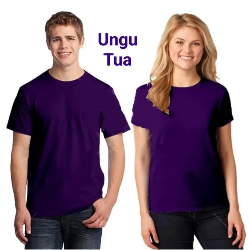 ( UNGU TUA ) Kaos polos lengan pendek soft katun combed 30s , kaos lengan pendek polos, kaos polos pria wanita lengan pendek , kaos polos premium lengan pendek , kaos polos UNGU TUA / UNGU TERONG 0
