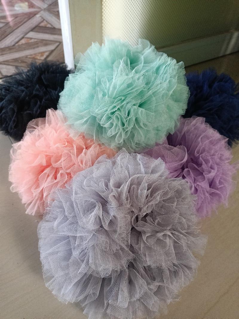 Product Introduction of MEDIUM cepol hijab anti pusing,scrunchie tile.ikat rambut Katun kuncir rambut 2