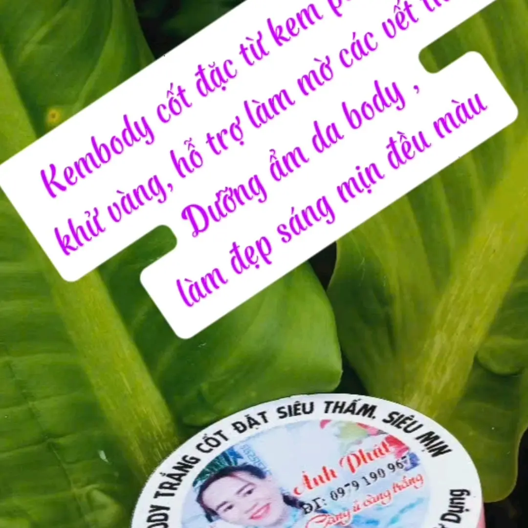 Kembody cốt đặc size 150 gram ( mả 07 )  .Hổ trợ khử da vâng,  làm giảm mờ các vết thâm..... Dưỡng da body làm đẹp da kem cốt mạnh