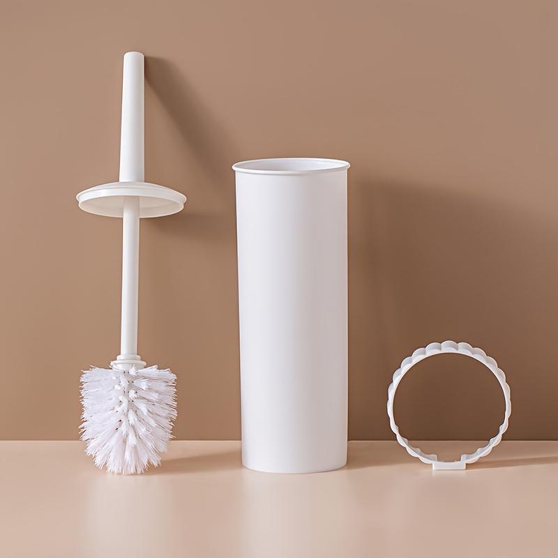 Product Introduction of Long Handle Toilet Brush with Holder, 1 Set Household Multifunctional Plastic Brush, Easy To Cleaning & Maintaining Toilet Brush 2