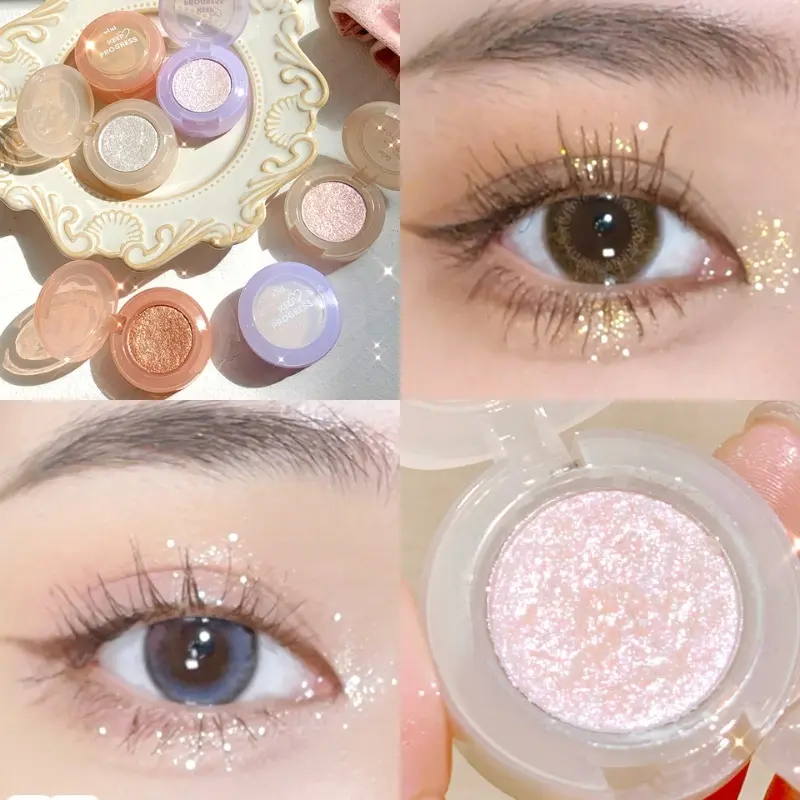 Nhũ Mắt Highlight Đơn Sắc Ánh Kim Cương Lấp Lánh Không Thấm Nước XiXi D559 6