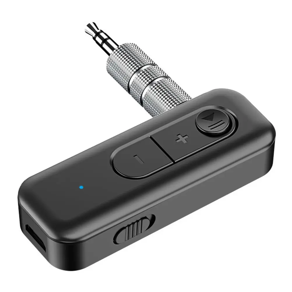 2 in 1 Bluetooth-compatible Transmitter 3.5mm AUX Adapter for Car Music Receiver