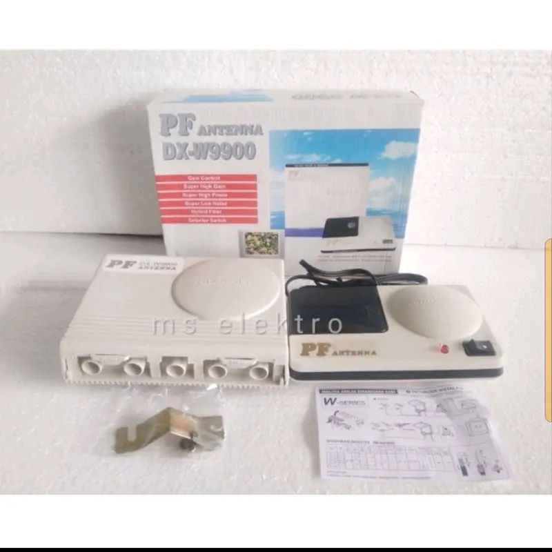 Booster Antena PF DX W9900 Original cocok buat boster Digital DVBT2 dan Analog 1