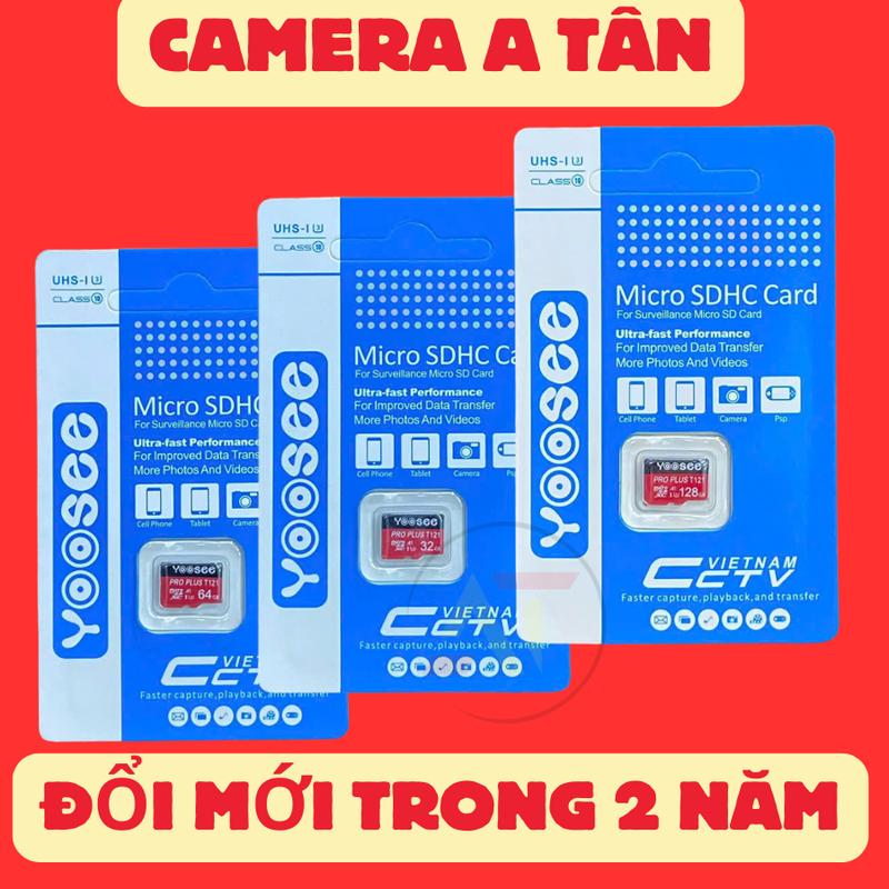 Thẻ Nhớ 128GB/64GB/32GB YOOSEE Chuyên Dụng Cho Camera, Camera Hành Trình,Bảo hành 2 năm Phụ Kiện Phụ Kiện