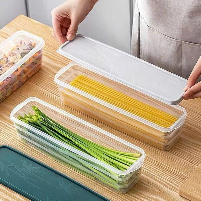 Hộp Nhựa Đựng Hành Lá, Hành Tây, Thực Phẩm, Hộp Bảo Quản Rau, Củ, Quả Trong Tủ Lạnh Có Nắp hopthuc  pham  tulanh