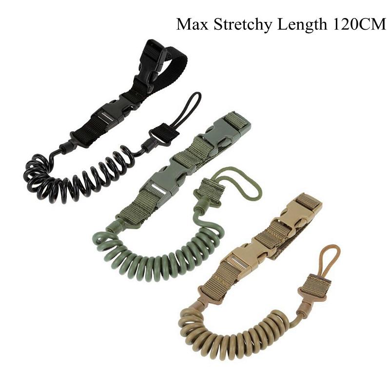 Product Introduction of Tactical Camping Spring Rope Sling Adjustable Hunting Strap Outdoor Climbing Safety Anti-lost Sling Strap Hunting Accessories 5