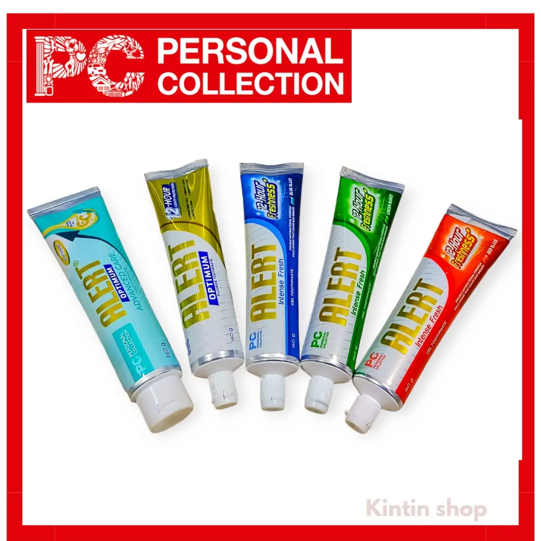Personal Collection Alert Toothpaste Optimum Flouride and Intense Fresh ...