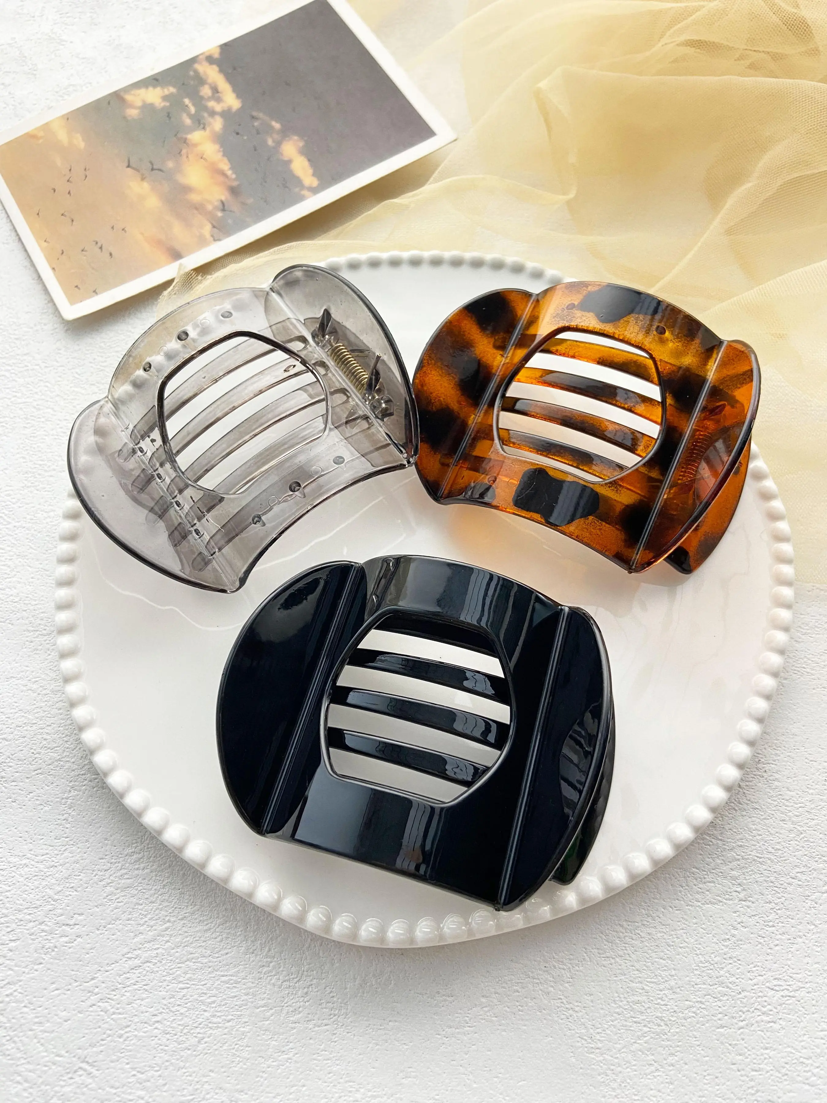Minimalist Temperament Solid Color Hair Clips, Casual Versatile Hair Accessories for Women, Elegant All-match Fashion Accessories for Daily Wear
