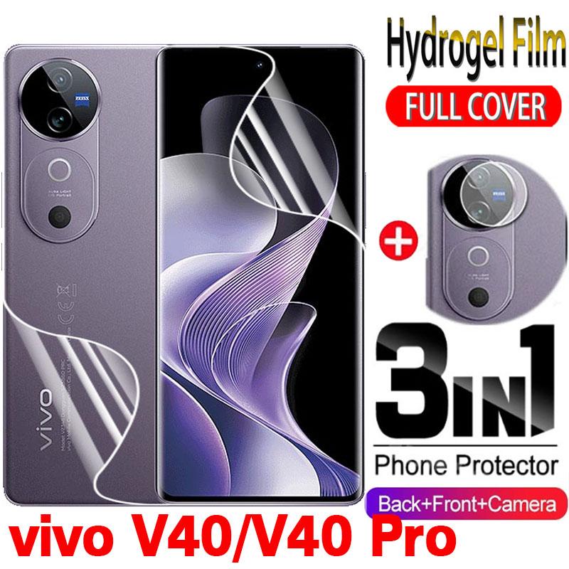 ฟิล์มกันรอยกล้องหลังโค้ง 3-in-1 สำหรับ Vivo V40 Pro, V40, V40 Pro, V40 Pro, V40, VivoV40, VivoV40Pro
