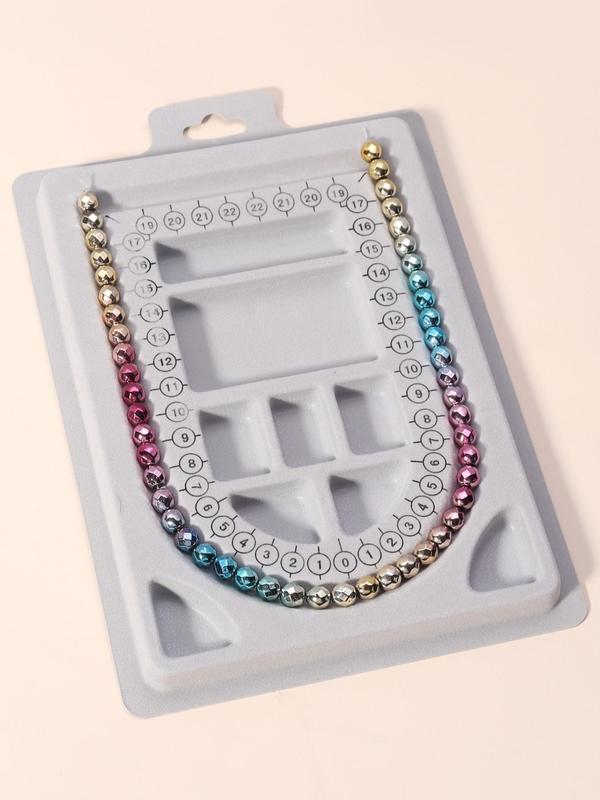 DIY Jewelry Beading Board, Versatile Measuring Beading Board, DIY Jewelry Making Supplies for Bracelet & Necklace Making for Women & Girls 5