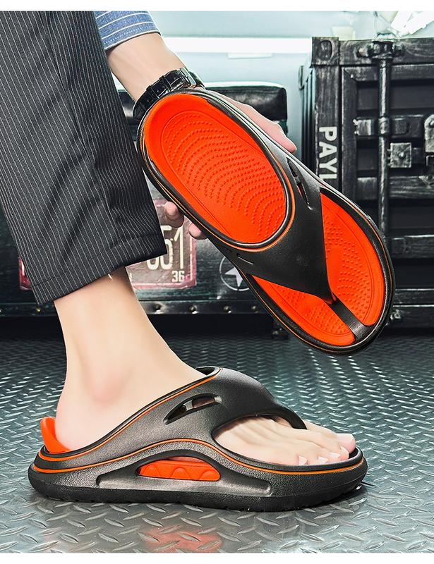 Product Introduction of Lovers Shoes Two-Color Thick Bottom Shit Feeling Eva Flip Flops Flip-Flops Outdoor Non-Slip Summer Beach Men's Shoes 14
